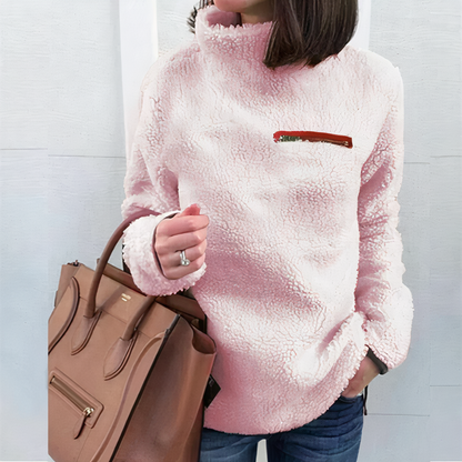 Stylischer Wollpullover mit Rollkragen - IdealeKleiden