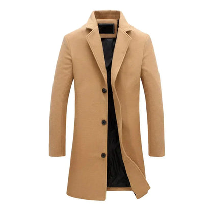 Men's Winter Jacket Lapel Warm