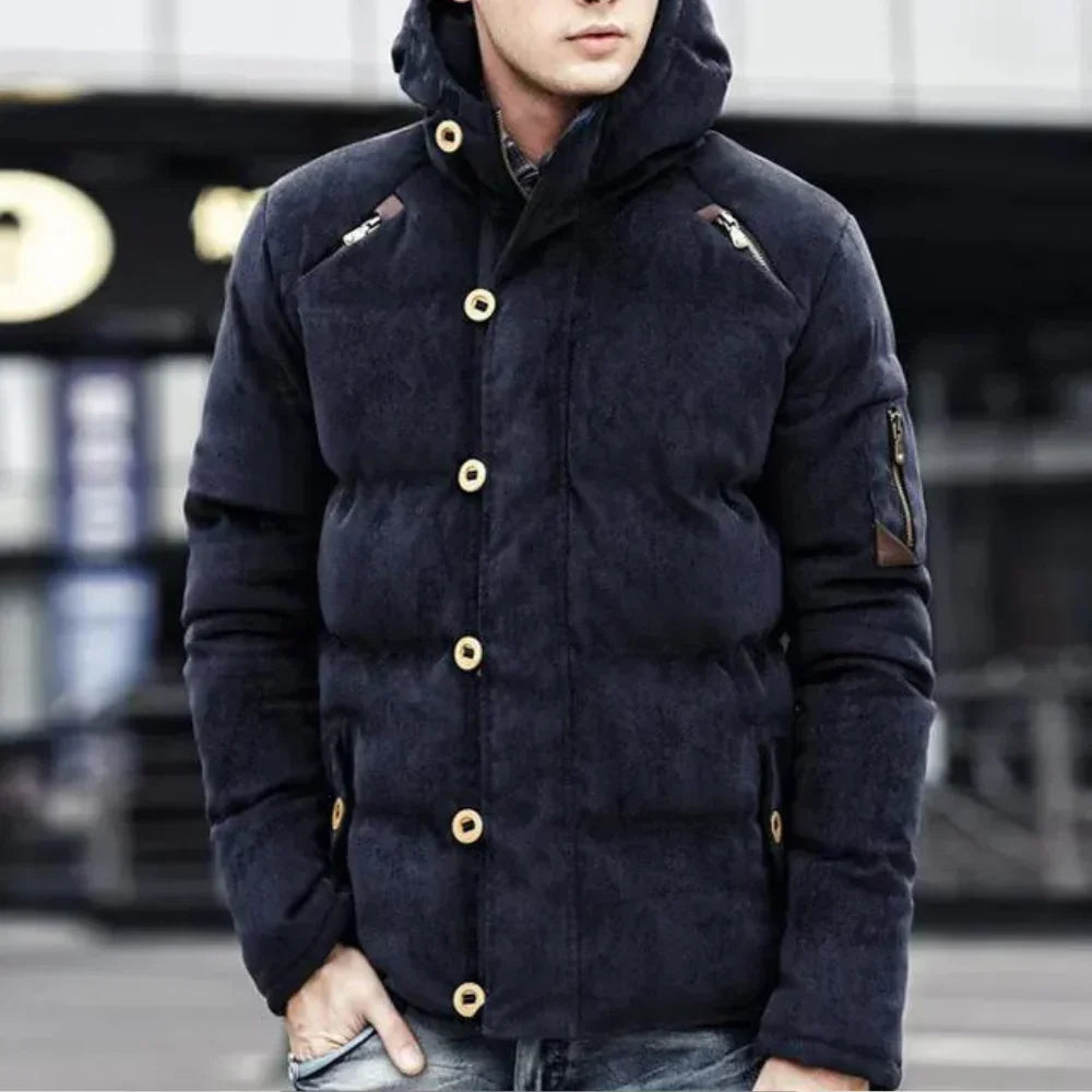 Stilvolle Herren-Kapuzenjacke Modern Design - IdealeKleiden