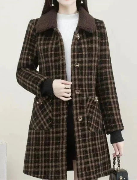 Elegant Mid-Length Women's Coat