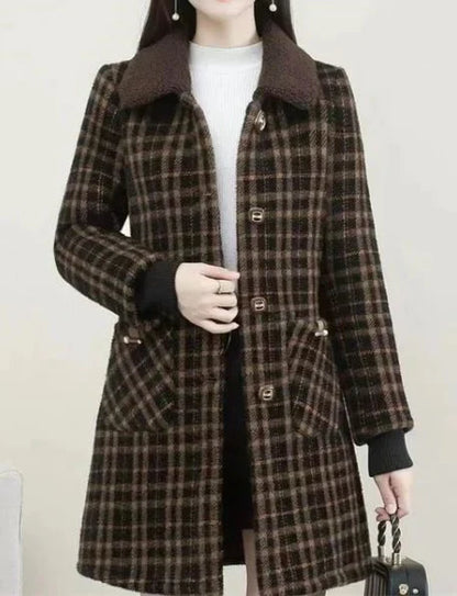 Elegant Mid-Length Women's Coat