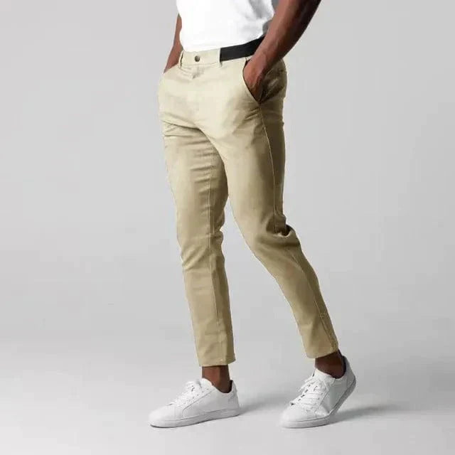 Men's Stretch Chino Trousers Elegant