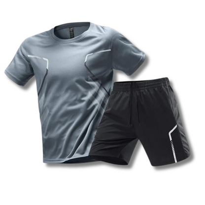 Men's Fitness Set: T-Shirt & Shorts Sportswear