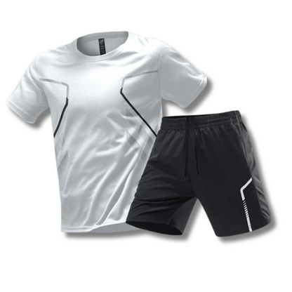 Men's Fitness Set: T-Shirt & Shorts Sportswear