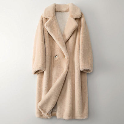 Elegant Women's Winter Coat Beige
