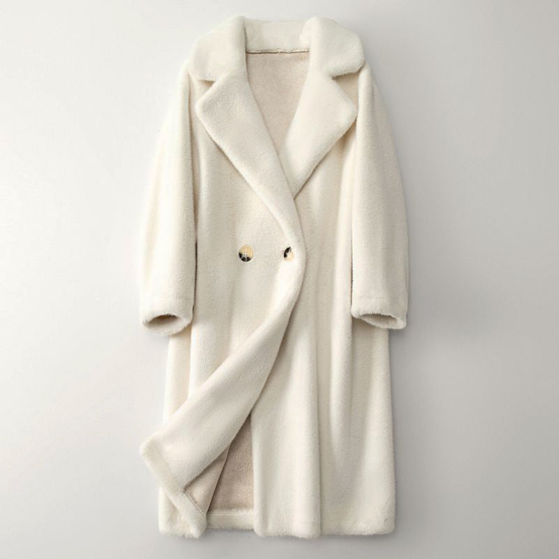 Elegant Women's Winter Coat Beige