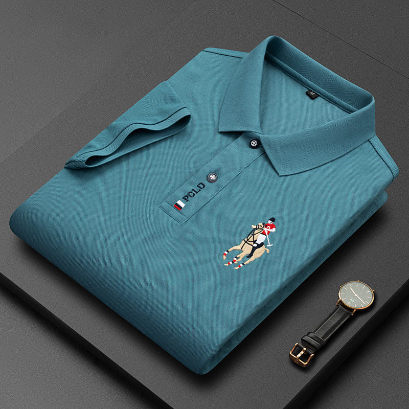 Polo Shirt Embroidered Elegant Sporty
