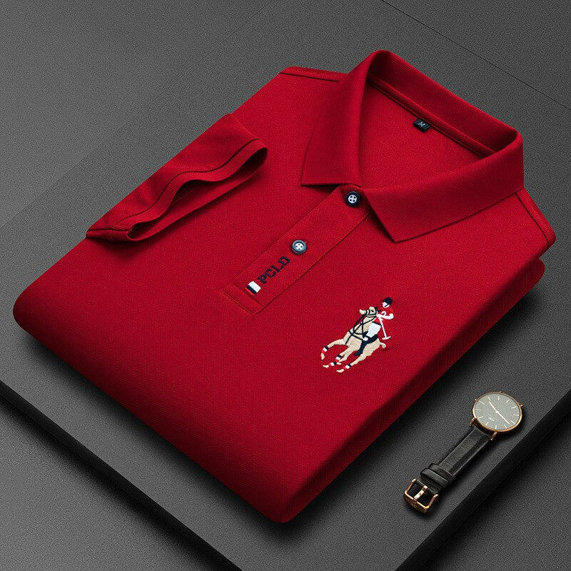 Polo Shirt Embroidered Elegant Sporty