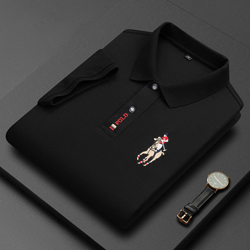 Polo-Shirt Gestickt Elegant Sportlich - IdealeKleiden