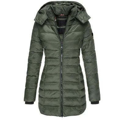 Stylish Quilted Jacket Slim Fit Hood