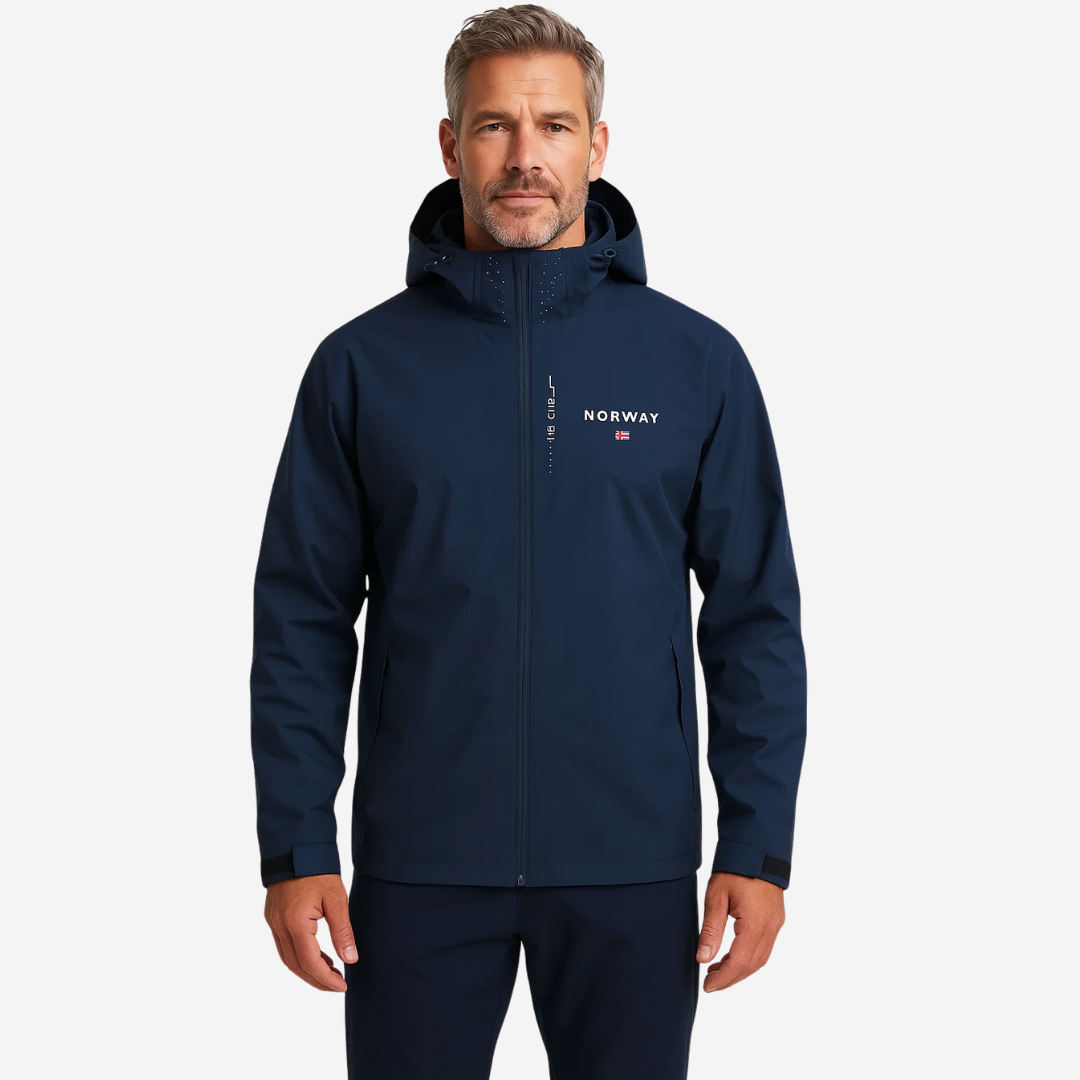 Herren Outdoorjacke Leicht & Wasserdicht mit Abnehmbarer Kapuze - IdealeKleiden