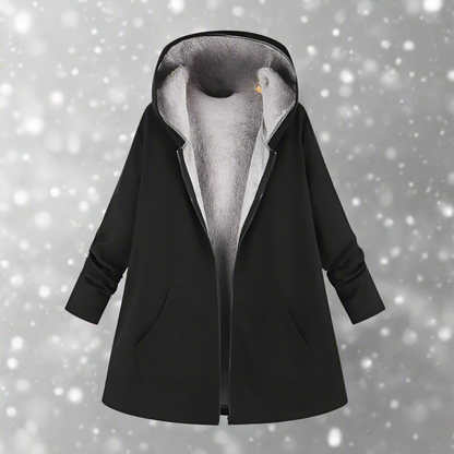 Water-repellent winter jacket hood zipper