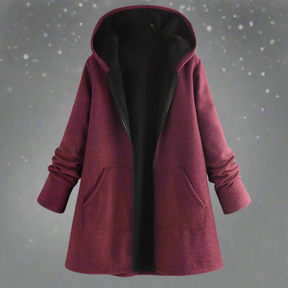 Water-repellent winter jacket hood zipper