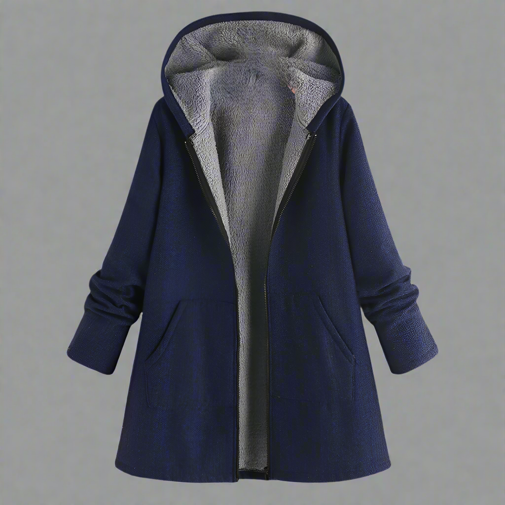 Water-repellent winter jacket hood zipper