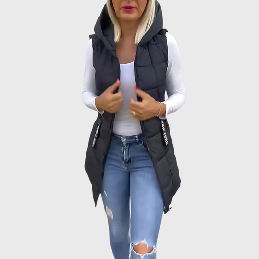 Damen Winterjacke Ärmellos Warm Isoliert - IdealeKleiden