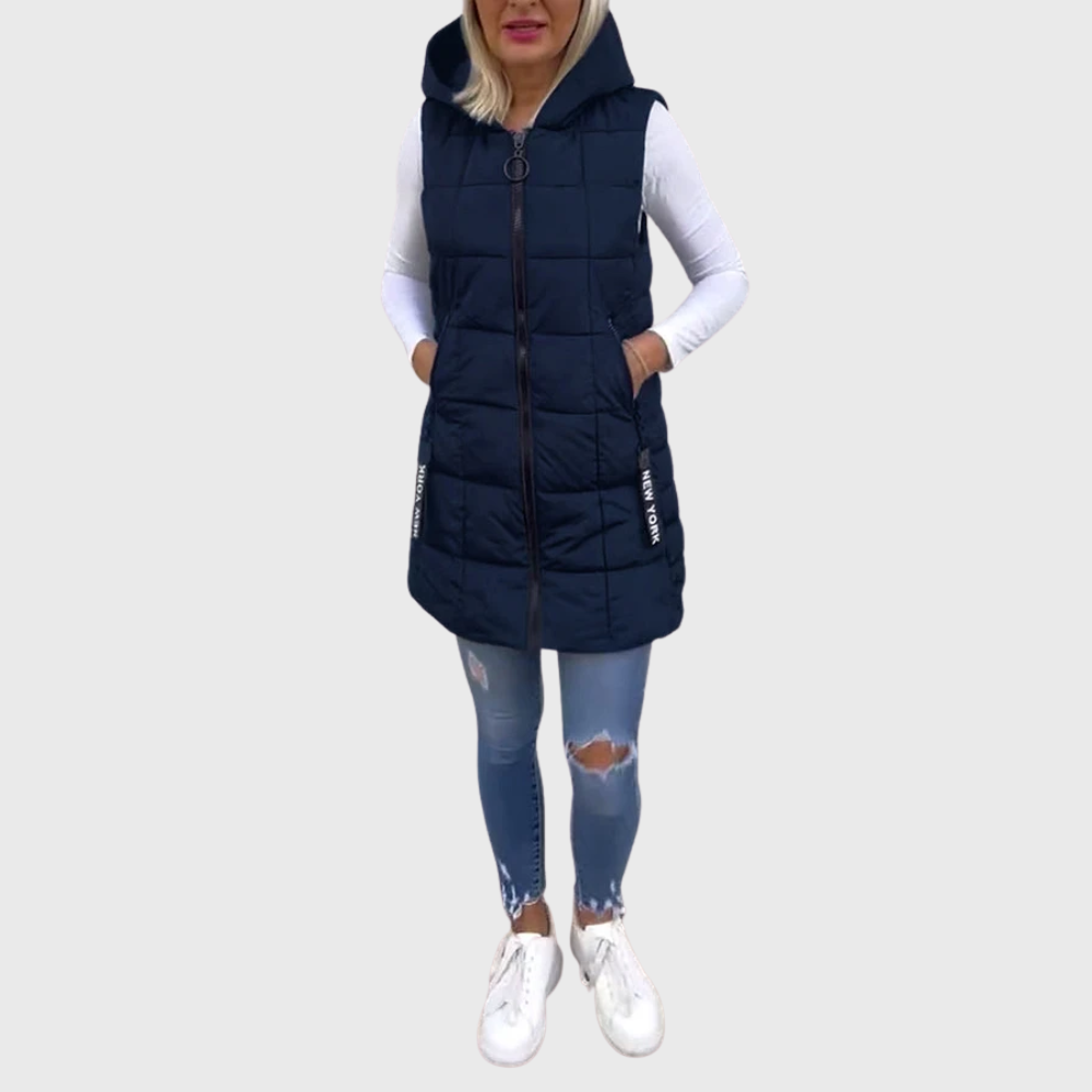 Women's Sleeveless Warm Insulated Winter Jacket