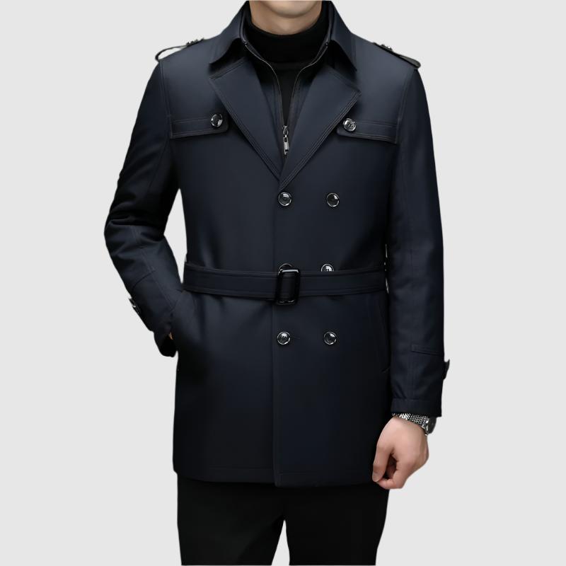 Stylischer Doppelreihen-Windbreaker Veneti