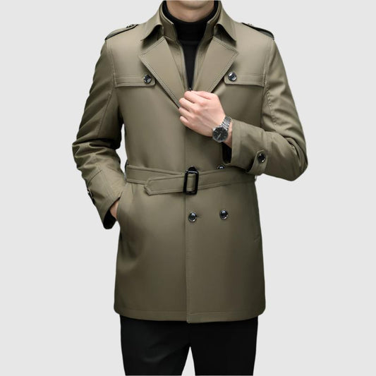 Stylischer Doppelreihen-Windbreaker Veneti - IdealeKleiden