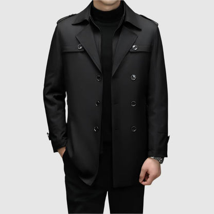 Stylischer Doppelreihen-Windbreaker Veneti