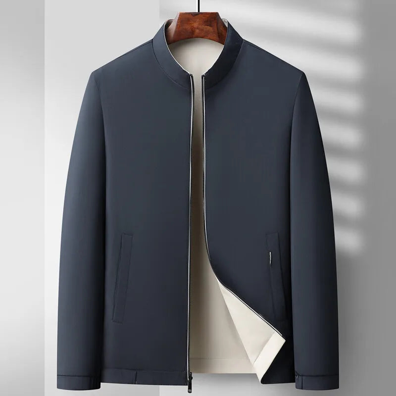 Stylish Bomber Jacket Zipper Classic Design