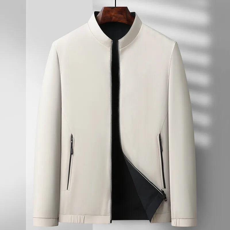 Stylish Bomber Jacket Zipper Classic Design