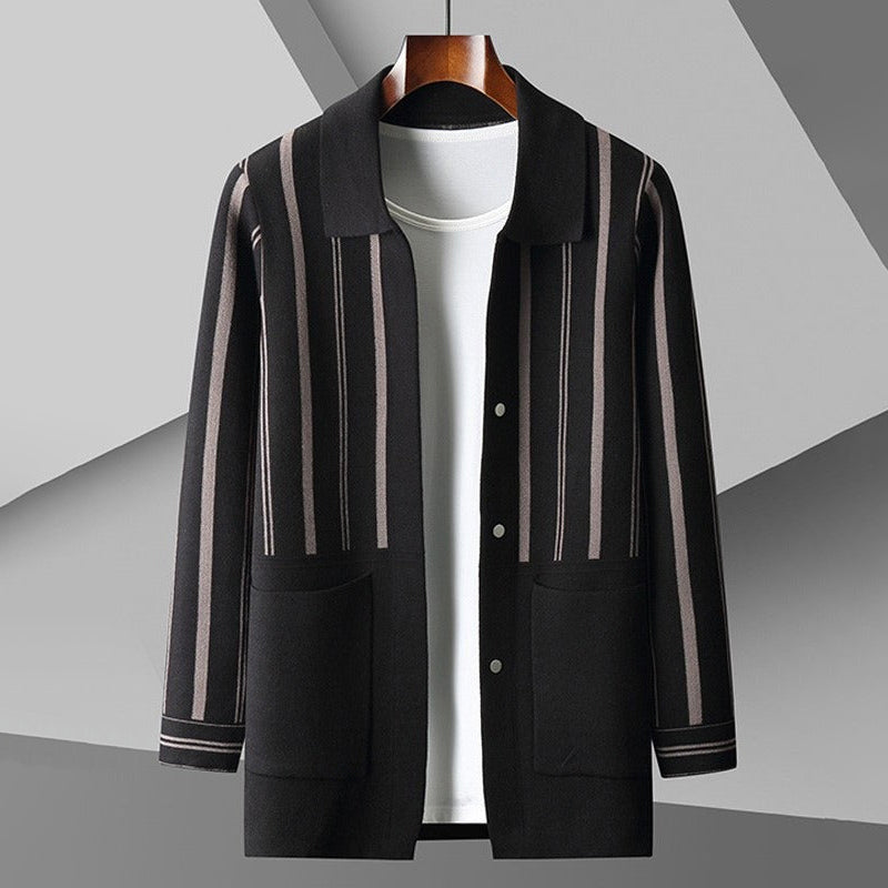 Cozy Cardigan Relaxed Fit Wool Blend with Buttons and Pockets