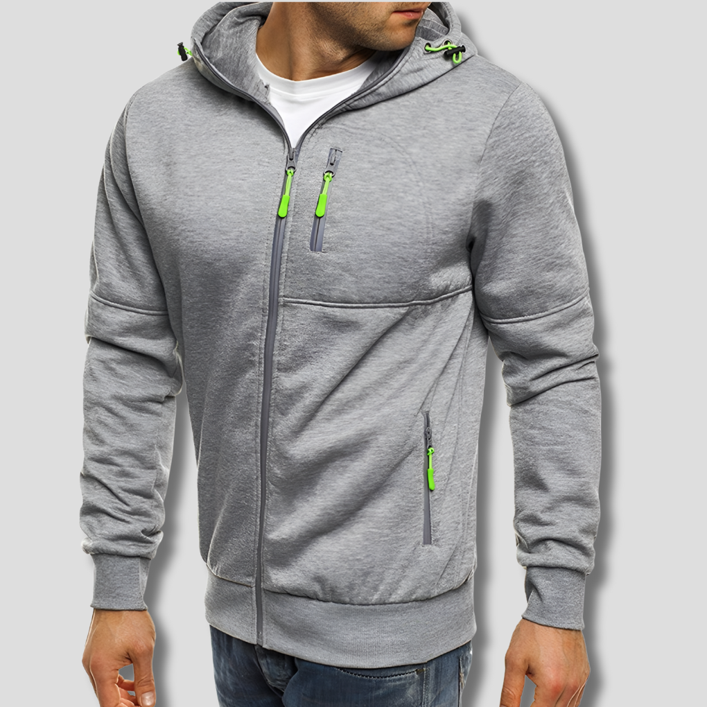Herren Hoodie Warm Reißverschluss Winter - IdealeKleiden