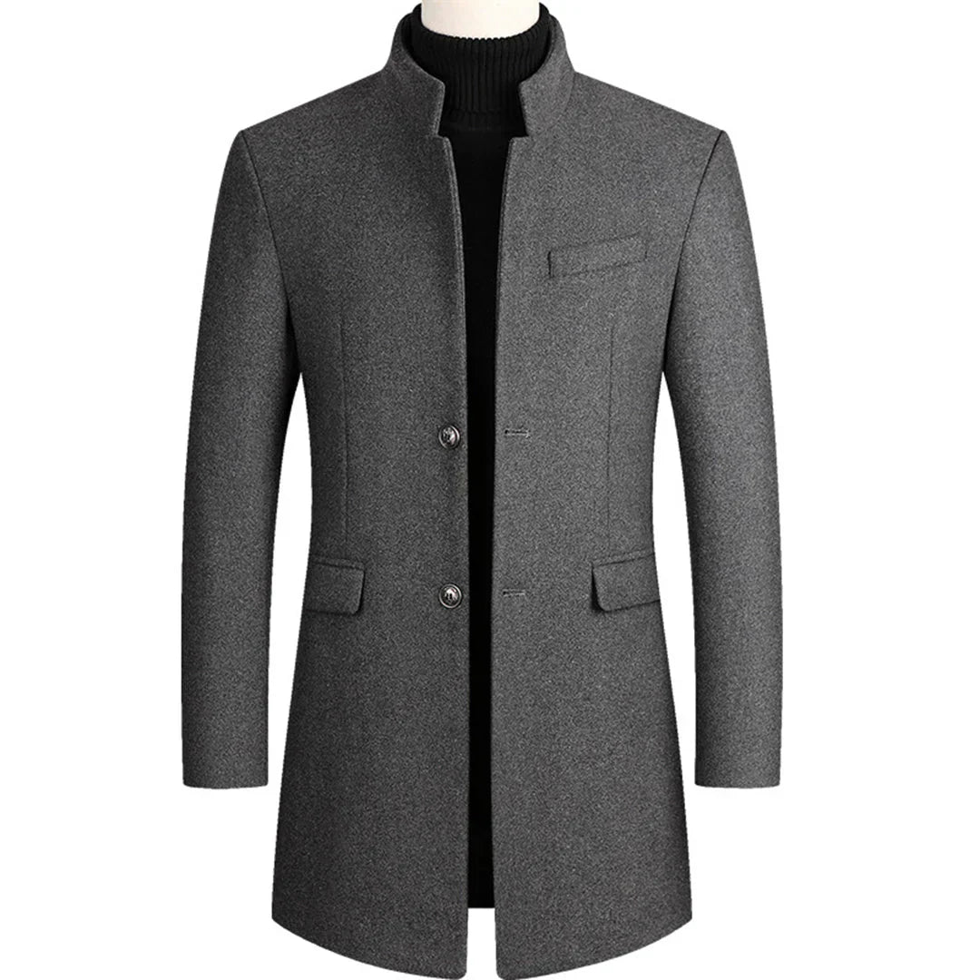 Men's Warm Elegant Wool Parka