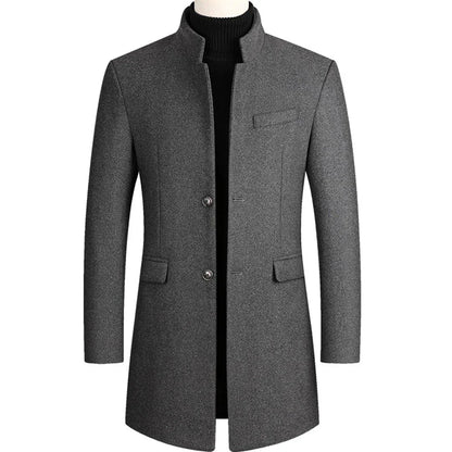 Men's Warm Elegant Wool Parka