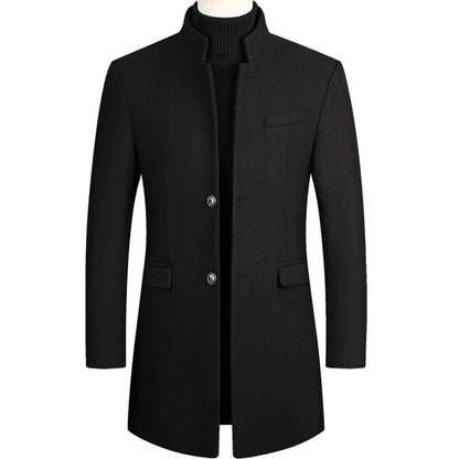 Men's Warm Elegant Wool Parka