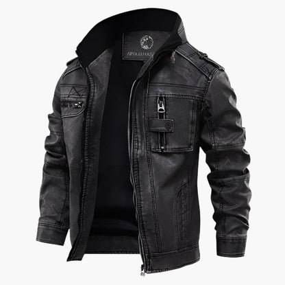 Lederjacke Biker Style - Trendiger Klassiker für Männer