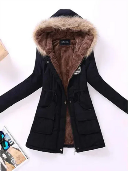 Women's Winter Jacket Hood Warm Insulated