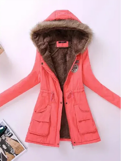 Women's Winter Jacket Hood Warm Insulated