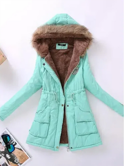 Women's Winter Jacket Hood Warm Insulated