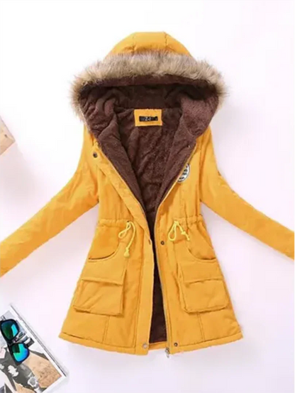 Women's Winter Jacket Hood Warm Insulated