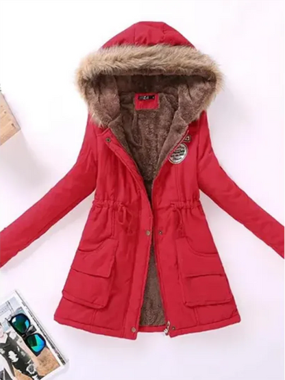 Women's Winter Jacket Hood Warm Insulated