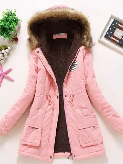 Women's Winter Jacket Hood Warm Insulated