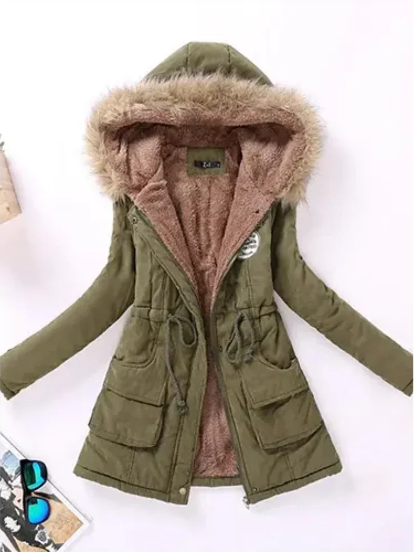 Women's Winter Jacket Hood Warm Insulated