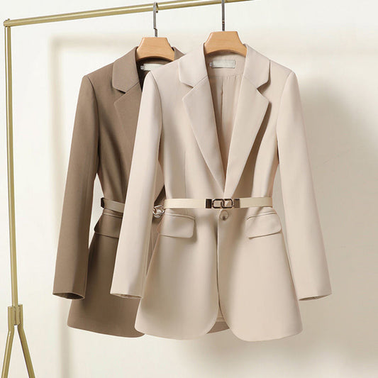 Stilvolle Blazer mit Gürtel Damen - IdealeKleiden