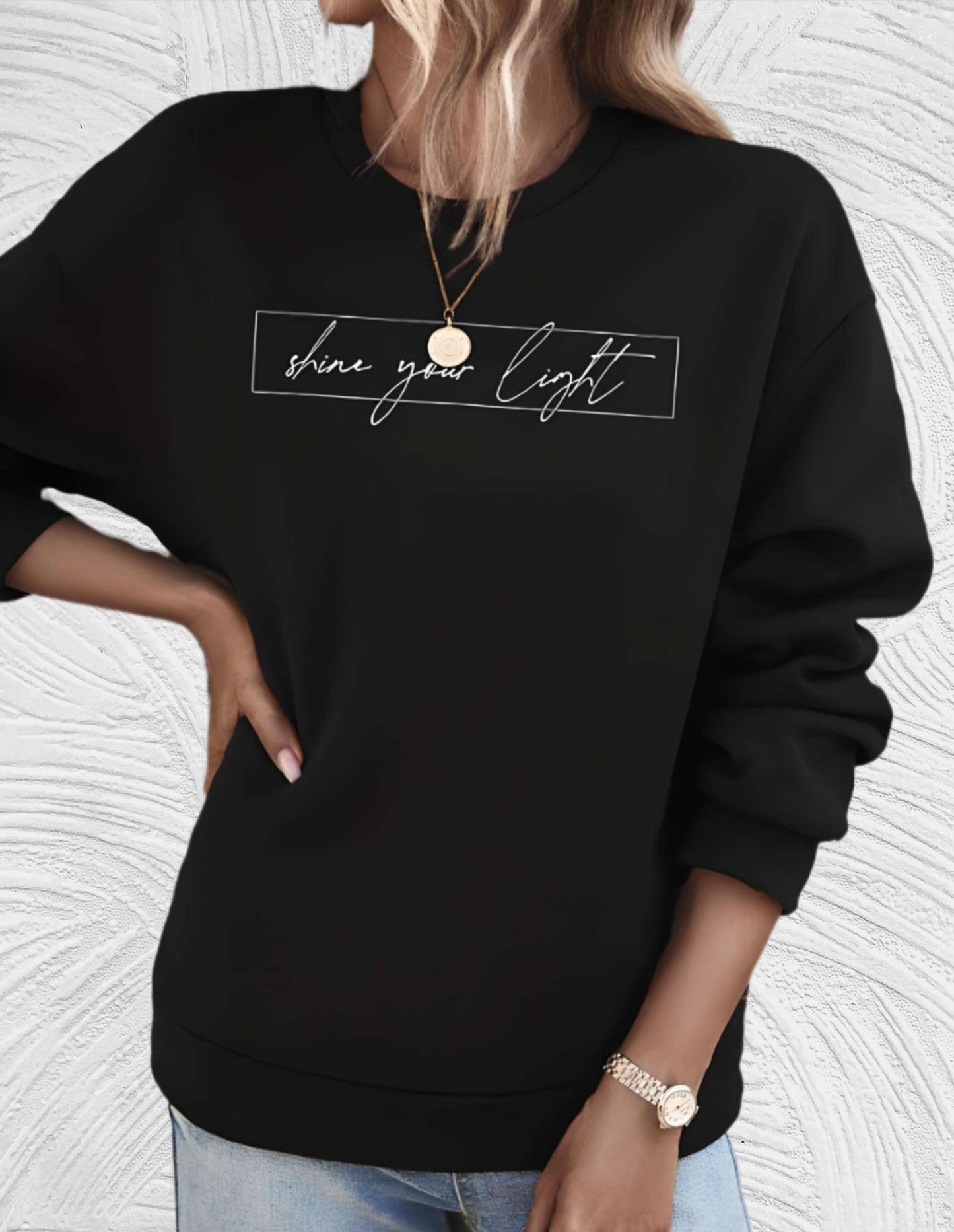 Women's Apparel | Fashion Sweatshirt with Motivational Print