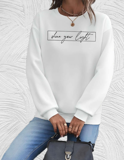 Women's Apparel | Fashion Sweatshirt with Motivational Print