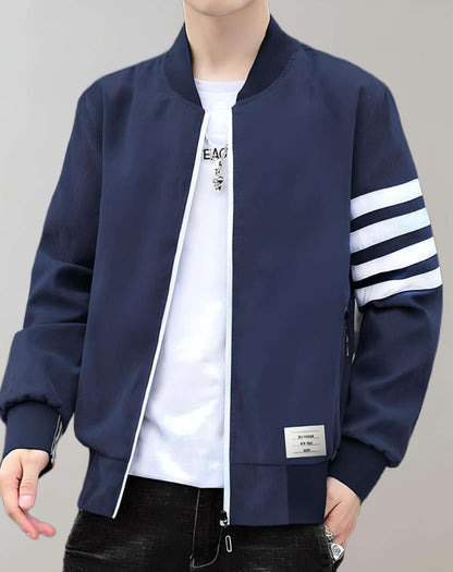 Casual Uniform Jacket With Stand-Up Collar