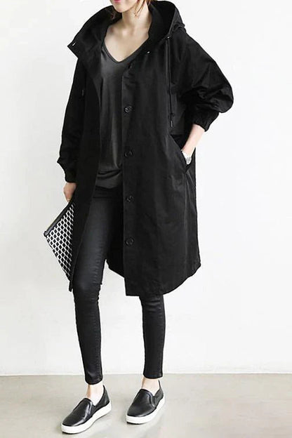 Women's Trench Coat Plus Size Elegant Chic