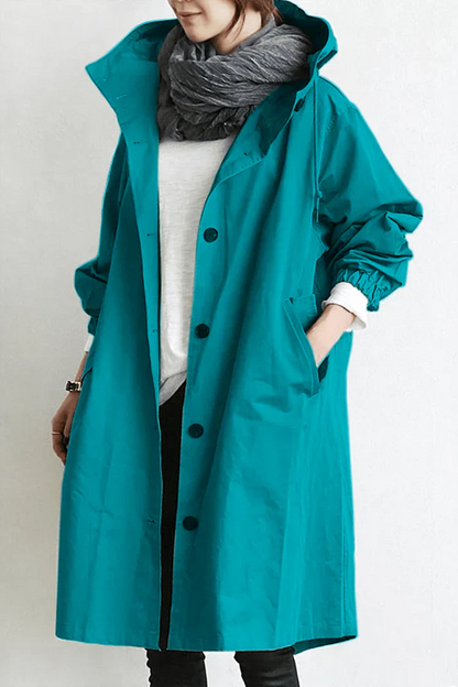 Women's Trench Coat Plus Size Elegant Chic