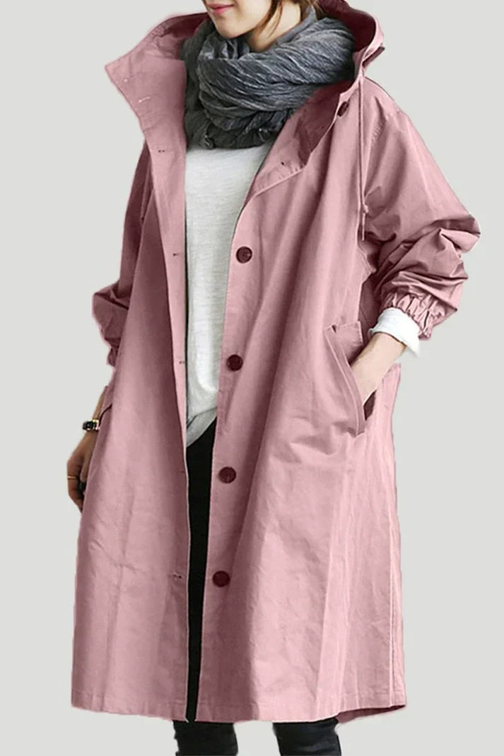 Women's Trench Coat Plus Size Elegant Chic