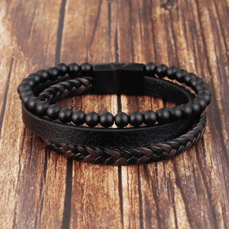 Black Anti-Stress Calming Bracelet