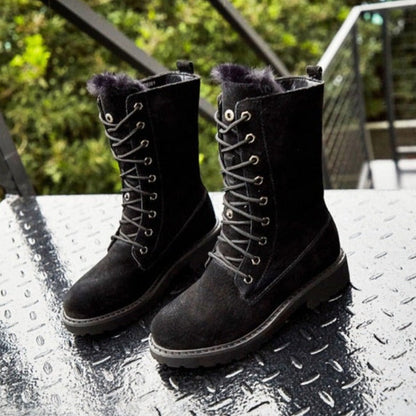 Women's Boots Suede High-Quality Elegant