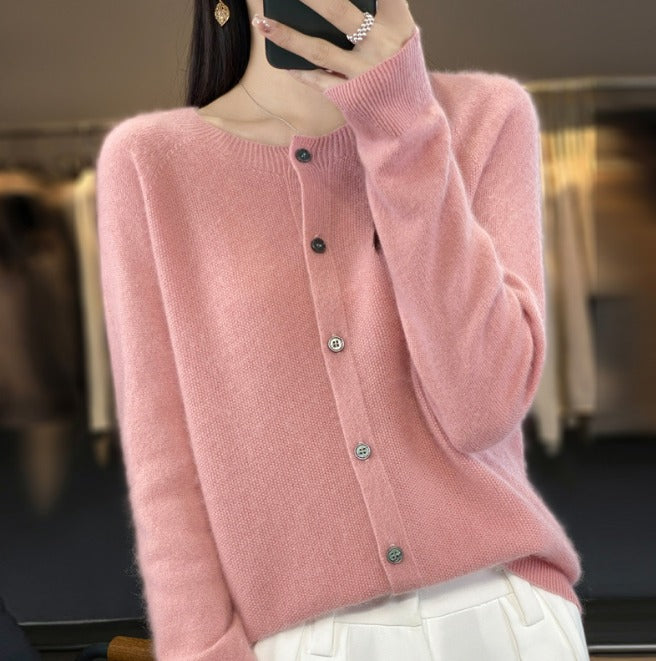 Women's Wool Cardigan Soft Stylish Autumn Winter