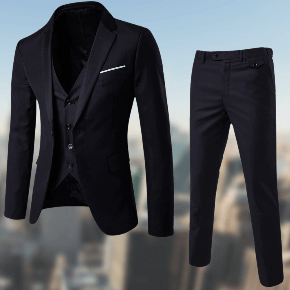 Men's Suit Set Elegant Trousers and Jacket Complete