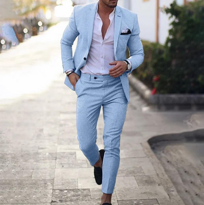 Men's Suit Two-Piece Custom Made Blazer Trousers